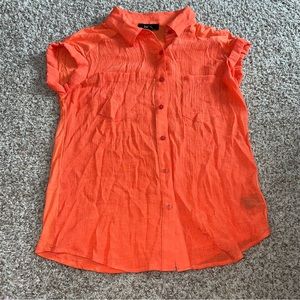 BCX Sheer Button Down Shirt